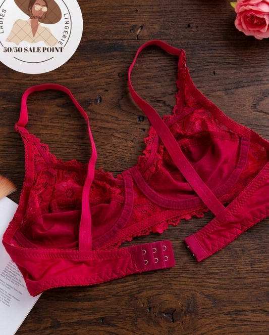 Daily Wear Half Net Summer Bra – Breathable Lightweight Mesh Bra