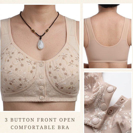New Anti Sagging Front Open Button Bra