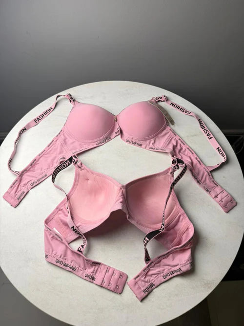 Fashion-Strap One-Piece Padded Bra