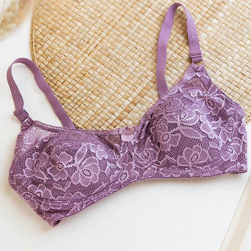 Cotton & Net Bra