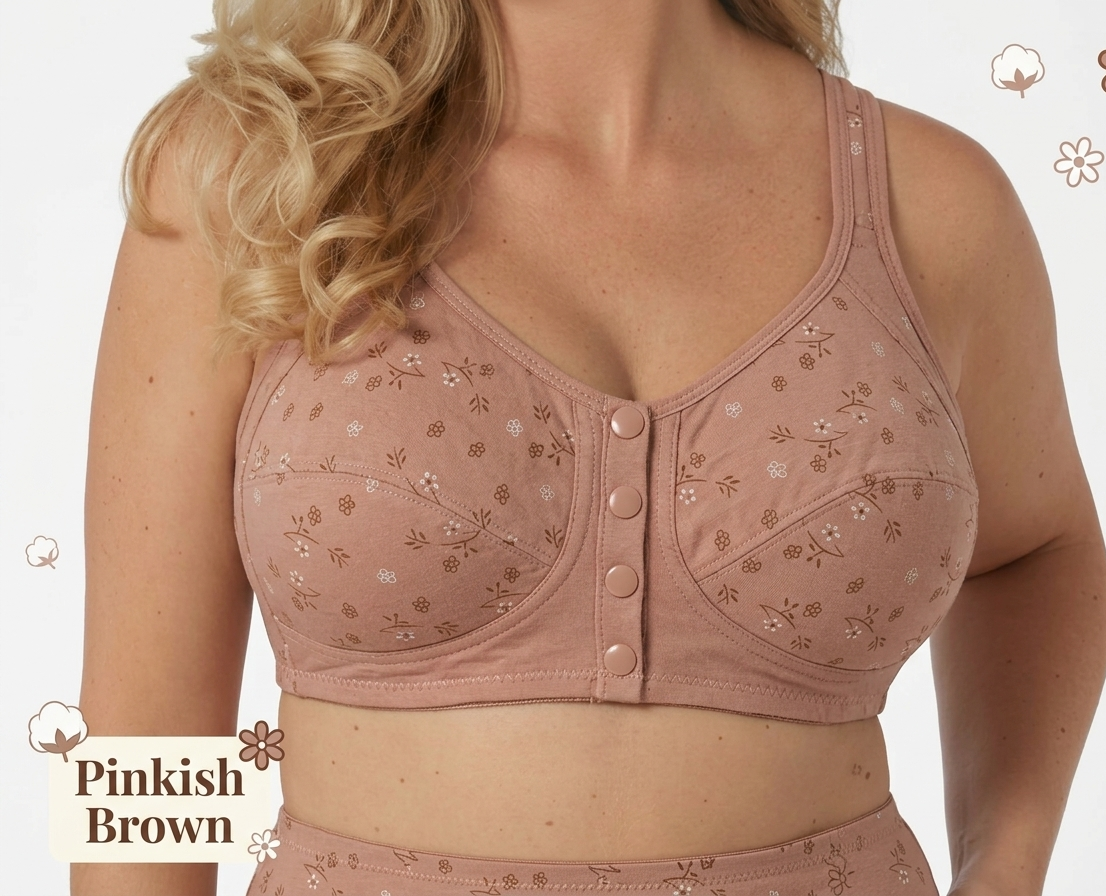 2025 New Anti Sagging Front Open Button Bra