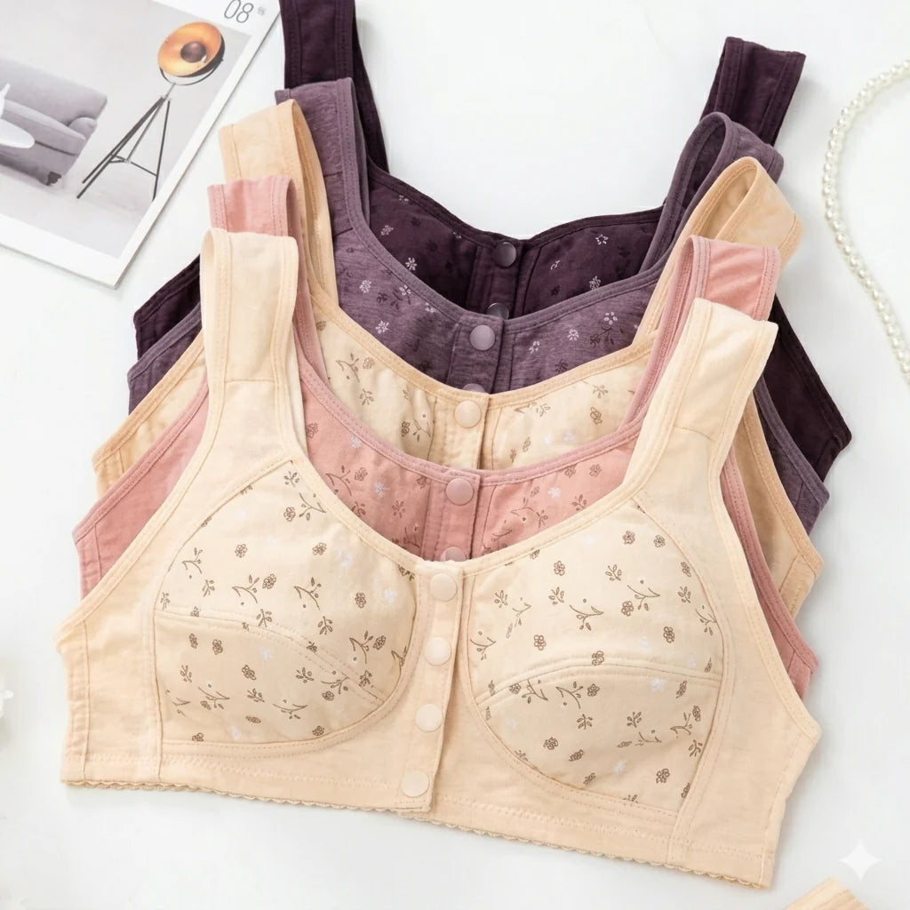 New Anti Sagging Front Open Button Bra