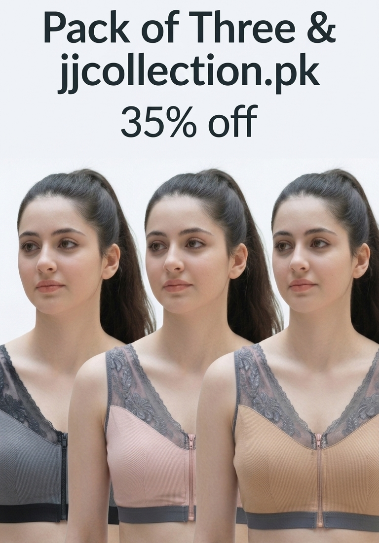 Ribbed Post-Surgical Recovery Bra with Front Zipper & Prosthesis Pockets