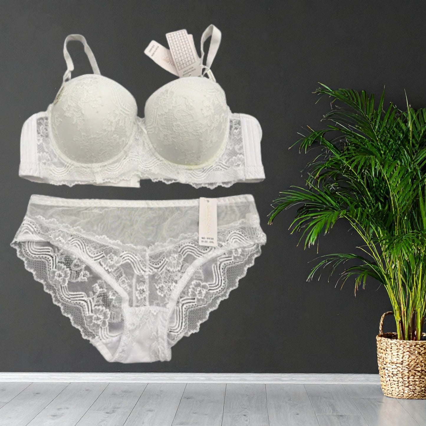 Elegance Lace Padded Bra & Panty Set – Luxury Supportive