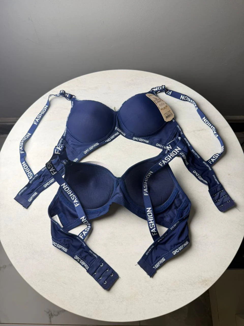 Fashion-Strap One-Piece Padded Bra