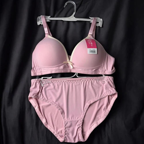 Veloura Lightly Padded Bra & Panty Set – Soft Luxe Comfort